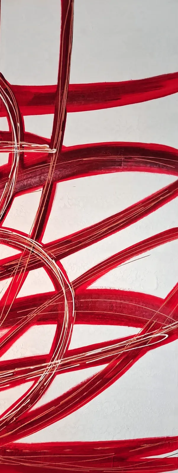 Tableau abstrait rouge